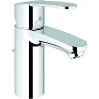 GROHE wastafelmengkraan Eurostyle C 33561, voor lage druk, met trekstang, chroom, éénhendelbediening