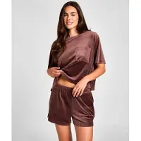 Hunkemoller Korte pyjama bruin