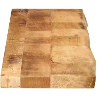 vidaXL Tafelblad met natuurlijke rand 160x40x3,8 cm massief mangohout