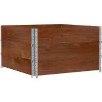 vidaXL Palletopzetranden 3 st 100x100 cm massief grenenhout bruin