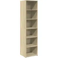 vidaXL Hoge kast 45x41x185 cm bewerkt hout sonoma eikenkleurig