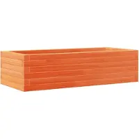 vidaXL Plantenbak 90x40x23 cm massief grenenhout wasbruin