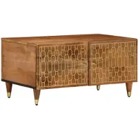 vidaXL Salontafel 80x50x40 cm massief mangohout