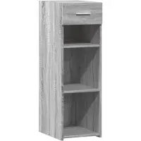 vidaXL Dressoir, grijs Sonoma, 30x42,5x93 cm, houtvezel