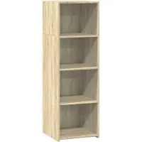vidaXL Hoge kast 40x41x124 cm bewerkt hout sonoma eikenkleurig