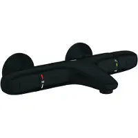 GROHE Grohtherm 1000 Badmengkraan - 2 gats - thermostatisch - matte black 348162433