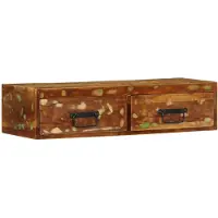 vidaXL Tv-meubel wandmontage 80x30x19 cm massief gerecycled hout