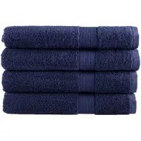 vidaXL Saunadoeken SOLUND 4 st 600 g/m² 80x200 cm marineblauw