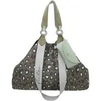 Fritzi aus Preußen Shopper 'Izzy' pastelblauw / olijfgroen / zwart / offwhite