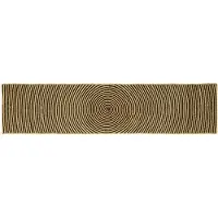 vidaXL Gebied Tapijt Naturel en Zwart 60 x 250 cm Jute