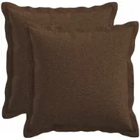 vidaXL Kussensloop 2 st HOUTEN Bruin 45 x 45 cm Faux Linnen