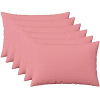 vidaXL Kussensloop 6 st HEERLEN Roze 30 x 50 cm Stof