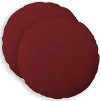 vidaXL Kussensloop 2 st HEERLEN Wijnrood Diam. 50 cm Stof