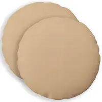 vidaXL Kussensloop 2 st HEERLEN Crèmekleurig Diam. 50 cm Stof