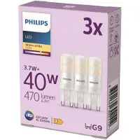 Philips G9 LED capsule | SMD | Mat | 2700K | 3.7W (40W) | 3 stuks