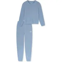 Schiesser Pyjama ' Casual Fashion ' lichtblauw