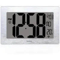 Technoline digitale wandklok - WS 8019 - 212x140x32mm - zilver - TL-WS8019
