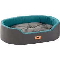 Ferplast hondenbed Dandy, met afneembaar, wasbaar kussen, katoenen hoes met zachte textuur
