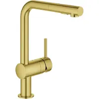 GROHE Minta - Keukenkraan met uittrekbare sproeikop, geborsteld Cool Sunrise 30274GN0