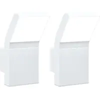 vidaXL LED-buitenwandlampen, 2 stuks, wit, aluminium drukgietsel