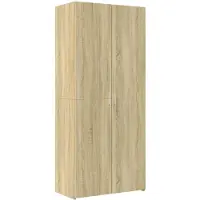 vidaXL Hoge kast 80x42,5x185 cm bewerkt hout sonoma eikenkleurig