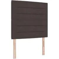 vidaXL LED Hoofdbord met LED-stripverlichting Taupe 90 cm Stof