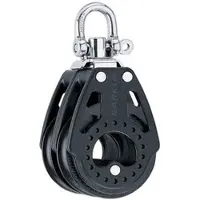 Harken Double Carbo Pulley 57 Mm Zwart
