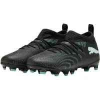 Puma Future 9 Match Gras / Kunstgras Voetbalschoenen (MG) Kids Zwart Intense Mint Wit