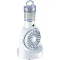 Lifetime Air Hand Ventilator - USB Ventilator met Water en Mist Functie - Draagbare Ventilator Oplaadbaar USB C - Mini Ventilator Portable Fan - 7,6 x 15,7 cm - Wit