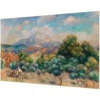 Wallfluent Fotobehang - Blauw Vliesbehang - 104x70 cm - Berglandschap Muurschildering - Slaapkamer behang Landschappen - Fotobehang Vlies - Slaapkamer behang