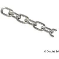 Osculati Genoese Stainless Steel Chain 50 M 6 Mm Zilver