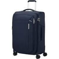 Samsonite Respark Spinner 67 Expandable midnight blue zachte koffer lichtgewicht koffer