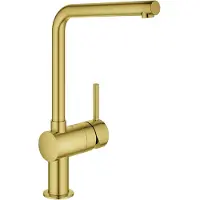 GROHE Eéngreeps wastafelmengkraan Minta 1/2inch, L-vormige uitloop cool sunrise geborsteld