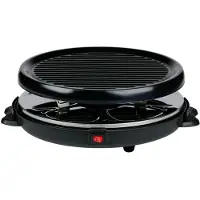 Alpina Raclette Grill 800W - Grillplaat voor 8 Personen - Gourmetset met Afneembare Grillplaat