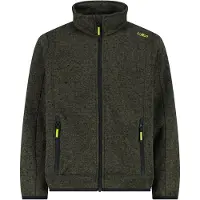 CMP - Boy's Jacket Jacquard Knitted - Fleecevest 140, olijfgroen