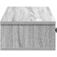 vidaXL Wandschap met lades 100x37,5x19 cm bewerkt hout grijs sonoma