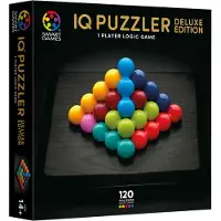 SmartGames IQ Puzzler Deluxe - IQ Deluxe Houten Denkspel & Premium Breinbreker - 120 Opdrachten - Luxe 2D & 3D Puzzel - Solospel voor Tieners en Volwassenen - Vanaf 14 Jaar