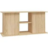 vidaXL Aquariumstandaard Sonoma Eiken 121x41x58 cm Bewerkt Hout