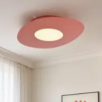 LumenXL Plafondlamp Malina in terracotta rood met organische vorm
