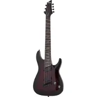Schecter Omen Elite 7 MultiScale Black Cherry Burst elektrische gitaar