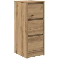 vidaXL Dressoir Artisan-Eikenhout, 29,5 x 34 x 76 cm, houtvezel