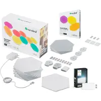 Philips Hue Zeshoekige Wandpanelen Starterkit (12 Panelen) + Wandmodule