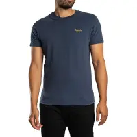 Superdry Essential Serif Logo T-Shirt, Blauw