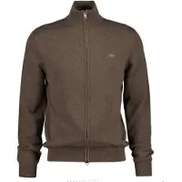 Gant Gebreid vest bruin gemêleerd