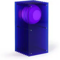 Bang Lớp Small Rectangle Tafellamp Blue acrylic