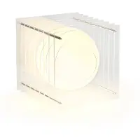 Bang Lớp Big Square Tafellamp Clear acrylic