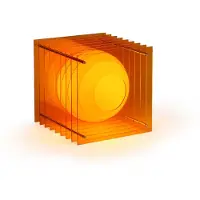 Bang Lớp Big Square Tafellamp Orange acrylic