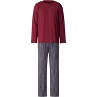 Calida Pyjama lang 'Relax Imprint' wijnrood