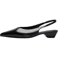 Selected Leer Slingbacks Dames Zwart 41