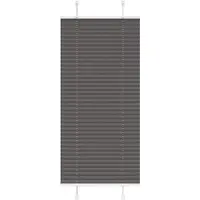 vidaXL Plissé rolgordijn 55x150 cm stofbreedte 54,4 cm polyester zwart